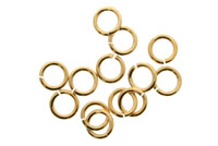 Red Brass Jump Rings