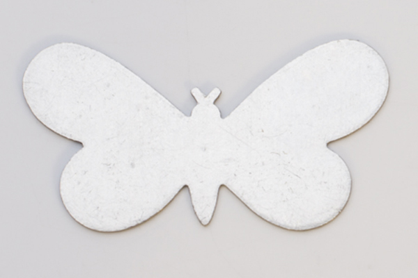 Metal Shapes - Nickel Silver Butterfly-PKG 6