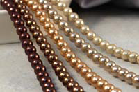 Glass Pearls - 8mm - Champagne