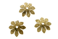 Bead Cap - Patterned Petal Ever-Bright