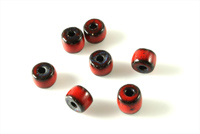Porcelain Beads - Cayenne (PKG 6)