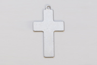 Metal Shapes - Nickel Silver Cross w/ Ring-PKG 6