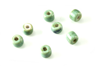 Porcelain Beads - Spruce (PKG 6)