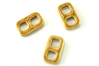 Porcelain Beads - Golden Link (PKG 2)