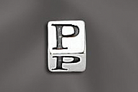 Pewter Alphabet Cubes 5.5MM W/4MM Hole