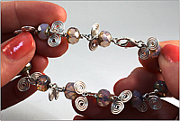 Loops and Swirls Bracelet Tutorial